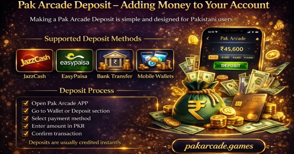Pak Arcade Deposit